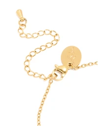 Waterproof Gold Plated Stainless Steel February Purple Cubic Zirconia Birthstone Bracelet