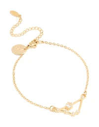 Bracelet du signe du zodiaque en zircone en Capricorne en acier inoxydable en acier inoxydable imperméable