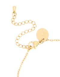 Bracelet de pierre de naissance en zircone cubique bleu de décembre plaqué or plaqué or