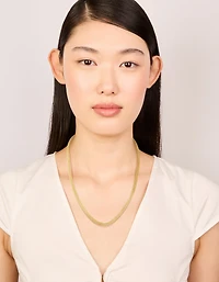 Waterproof Gold Plated Stainless Steel Mesh Tube Necklace