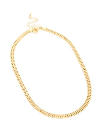 Waterproof Gold Plated Stainless Steel Box Chain Necklace