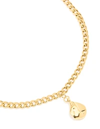 Waterproof Gold Plated Stainless Steel Organic Pendant Necklace