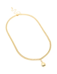 Waterproof Gold Plated Stainless Steel Organic Pendant Necklace