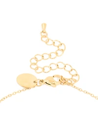 Waterproof Gold Plated Stainless Steel Sun Pendant Necklace