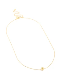 Collier de boule fileté en acier inoxydable étanche, plaqué or