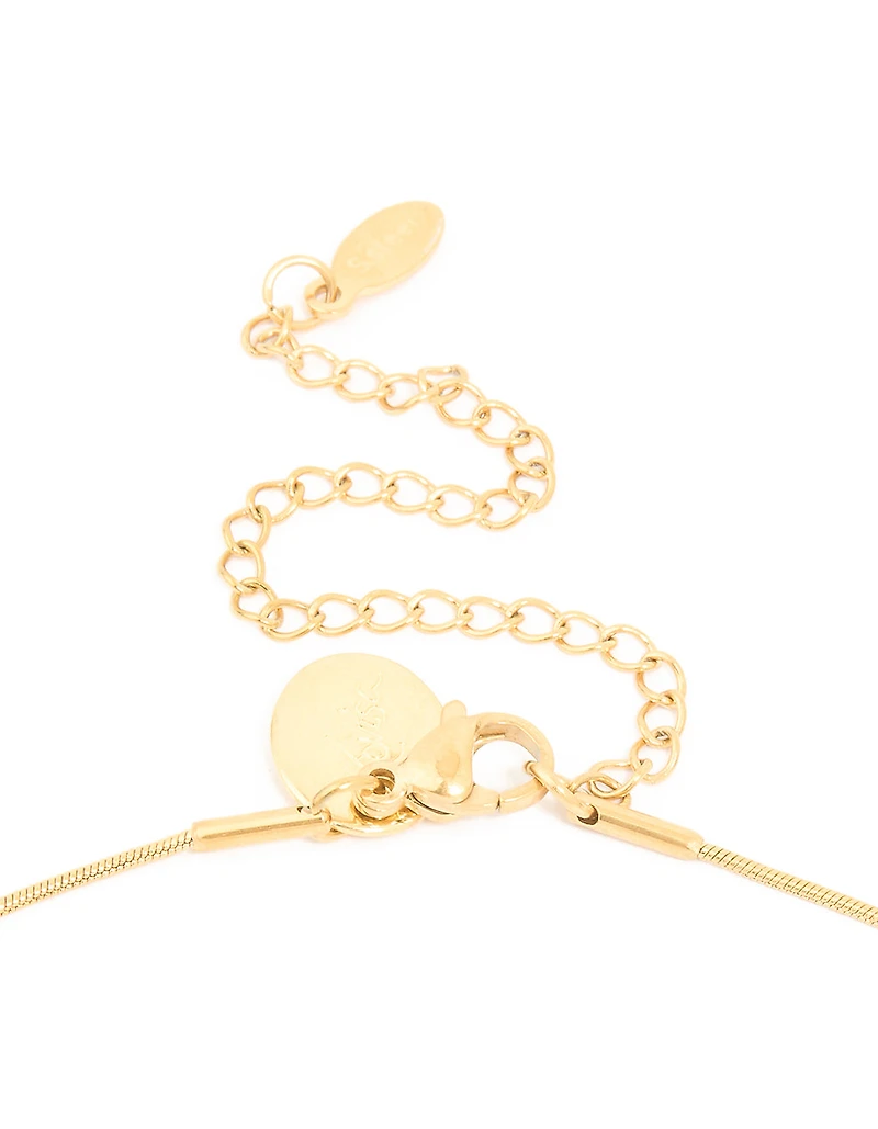 Collier de boule fileté en acier inoxydable étanche, plaqué or