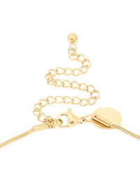 Waterproof Gold Plated Stainless Steel Organic Nugget Pendant Necklace