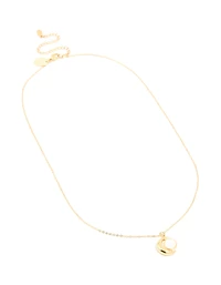 Waterproof Gold Plated Stainless Steel Full & Crescent Moon Phase Necklace