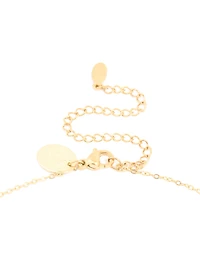 Waterproof Gold Plated Stainless Steel Full & Crescent Moon Phase Necklace