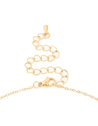 Waterproof Gold Plated Stainless Steel Cubic Zirconia Mini Butterfly Necklace