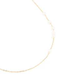 Waterproof Gold Plated Stainless Steel Pearls Necklace