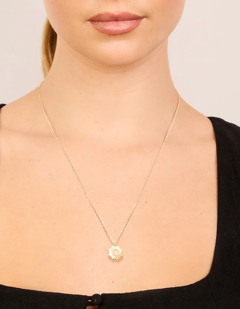 Collier semi-précieux en pierre semi-précieuse en acier inoxydable imperméable