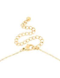 Waterproof Gold Plated Stainless Steel Mini Cherry Charms Necklace