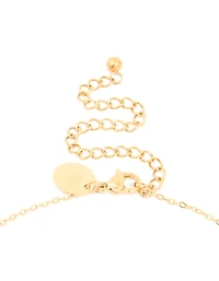 Waterproof Gold Plated Stainless Steel Micro Hearts Necklace