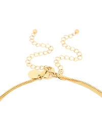 Waterproof Gold Plated Stainless Steel Pearl & Snake Chain Layered Necklace