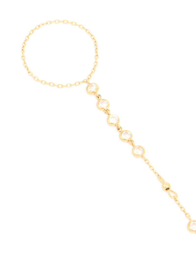 Chaîne fine imperméable en acier inoxydable plaqué or en diamant