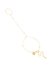 Waterproof Gold Plated Stainless Steel Ball Detail Hand Chain