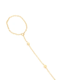 Waterproof Gold Plated Stainless Steel Ball Detail Hand Chain