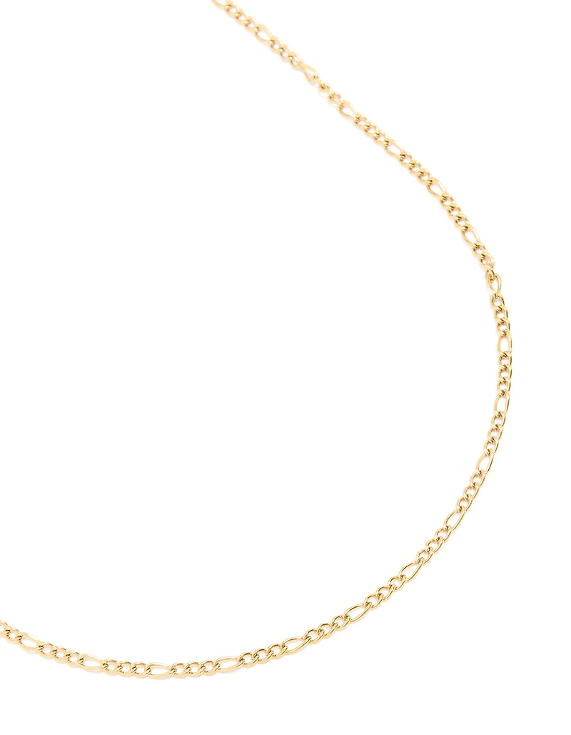 Waterproof Gold Plated Stainless Steel Figaro Waist Chain