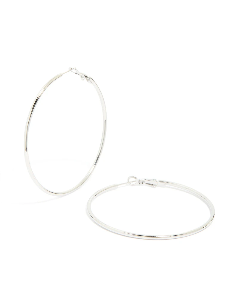 Waterproof Stainless Steel Hoop Earrings 55 MM