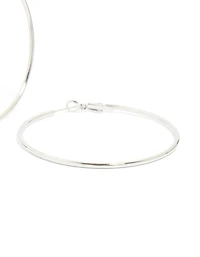 Waterproof Stainless Steel Hoop Earrings 55 MM
