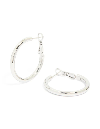 Waterproof Stainless Steel Hoop Earrings 40 MM