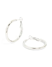 Waterproof Stainless Steel Hoop Earrings 40 MM