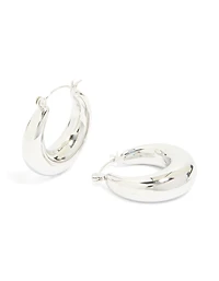 Waterproof Stainless Steel Small Chunky Huggie Earrings