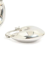 Waterproof Stainless Steel Bubble Half Hoop Earrings