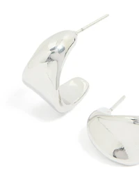 Waterproof Stainless Steel Organic Teardrop Earrings