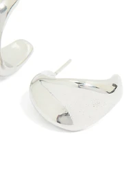 Waterproof Stainless Steel Organic Teardrop Earrings