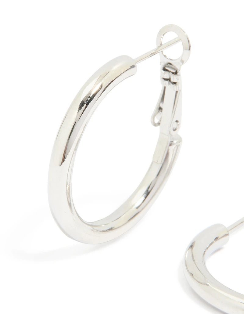 Waterproof Stainless Steel Hoop Earrings 30 MM