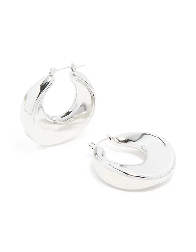 Waterproof Stainless Steel Large Hoop Earrings