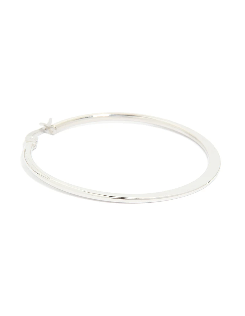 Waterproof Stainless Steel Thin Hoop Earrings