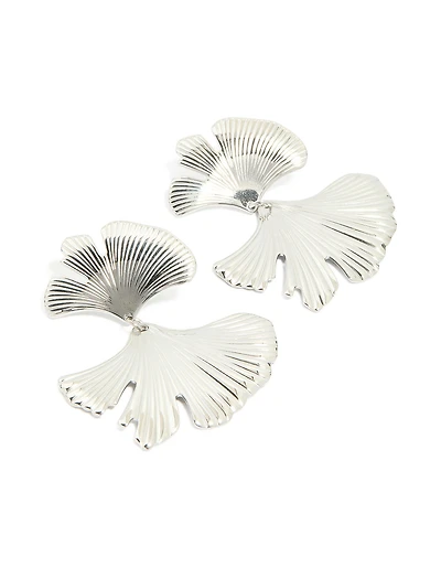 Waterproof Stainless Steel Statement Petal Earrings