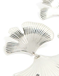Waterproof Stainless Steel Statement Petal Earrings