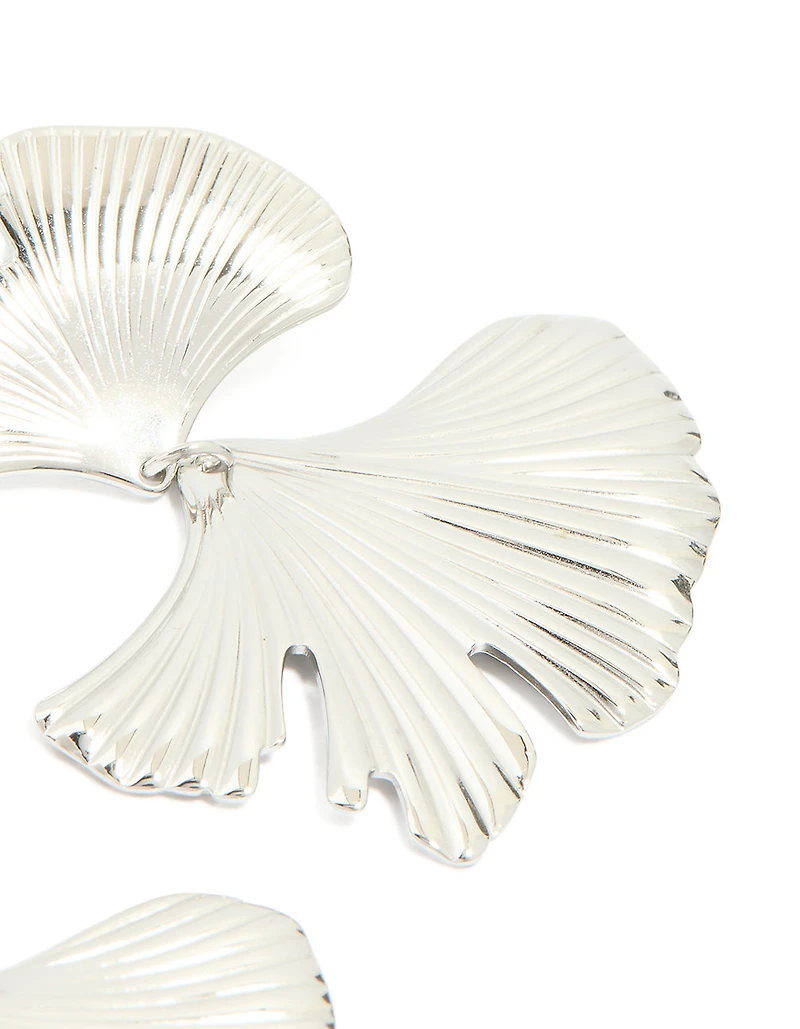 Waterproof Stainless Steel Statement Petal Earrings