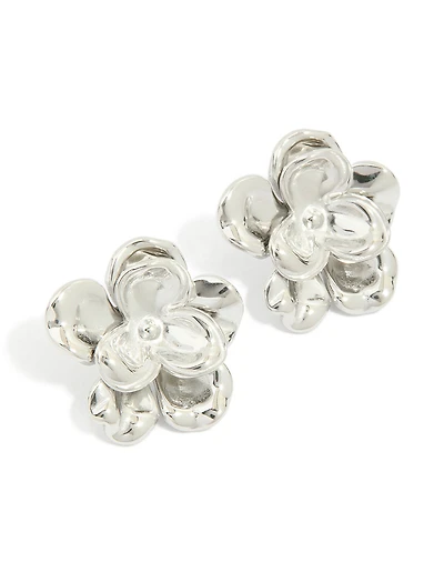 Waterproof Stainless Steel Mini Double Daisy Earrings
