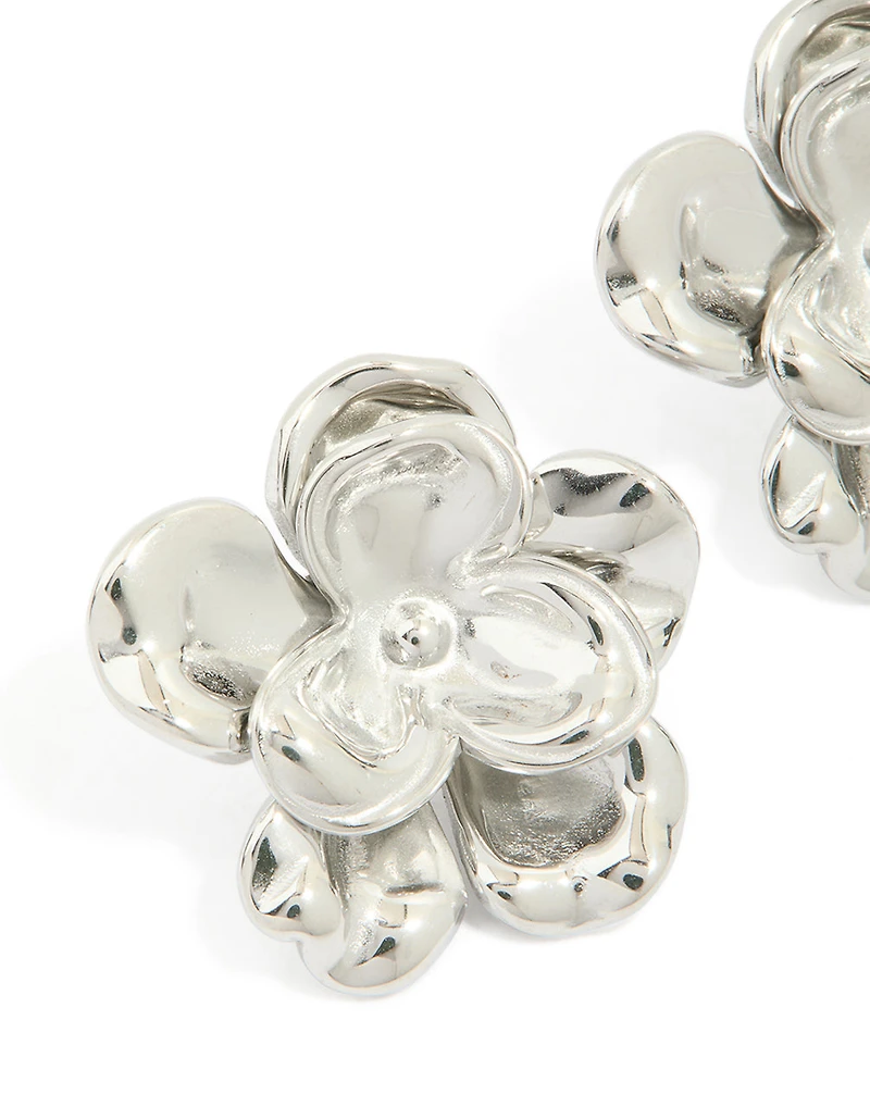 Waterproof Stainless Steel Mini Double Daisy Earrings