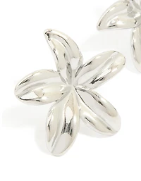 Waterproof Stainless Steel Small 5-Petal Flower Earrings