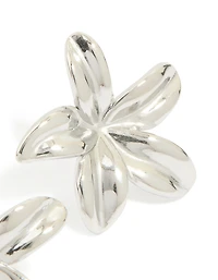 Waterproof Stainless Steel Small 5-Petal Flower Earrings