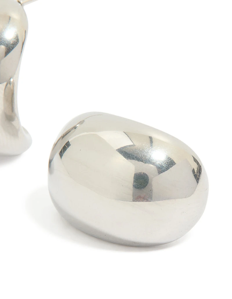 Waterproof Stainless Steel Small Cave Stud Earrings