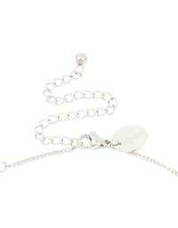 Waterproof Stainless Steel Pearl Station Necklace