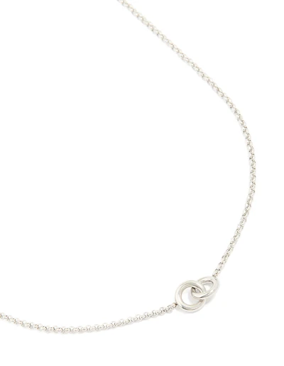 Waterproof Stainless Steel Interlock Loops Pendant Necklace