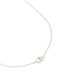 Waterproof Stainless Steel Interlock Loops Pendant Necklace