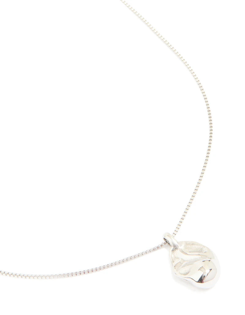 Waterproof Stainless Steel Organic Pendant Necklace