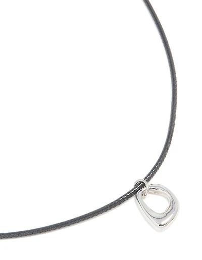 Waterproof Stainless Steel Small Pendant Cord Necklace