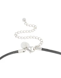 Collier de pendentif organique en acier inoxydable imperméable