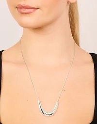 Waterproof Stainless Steel U-Shape Pendant Necklace