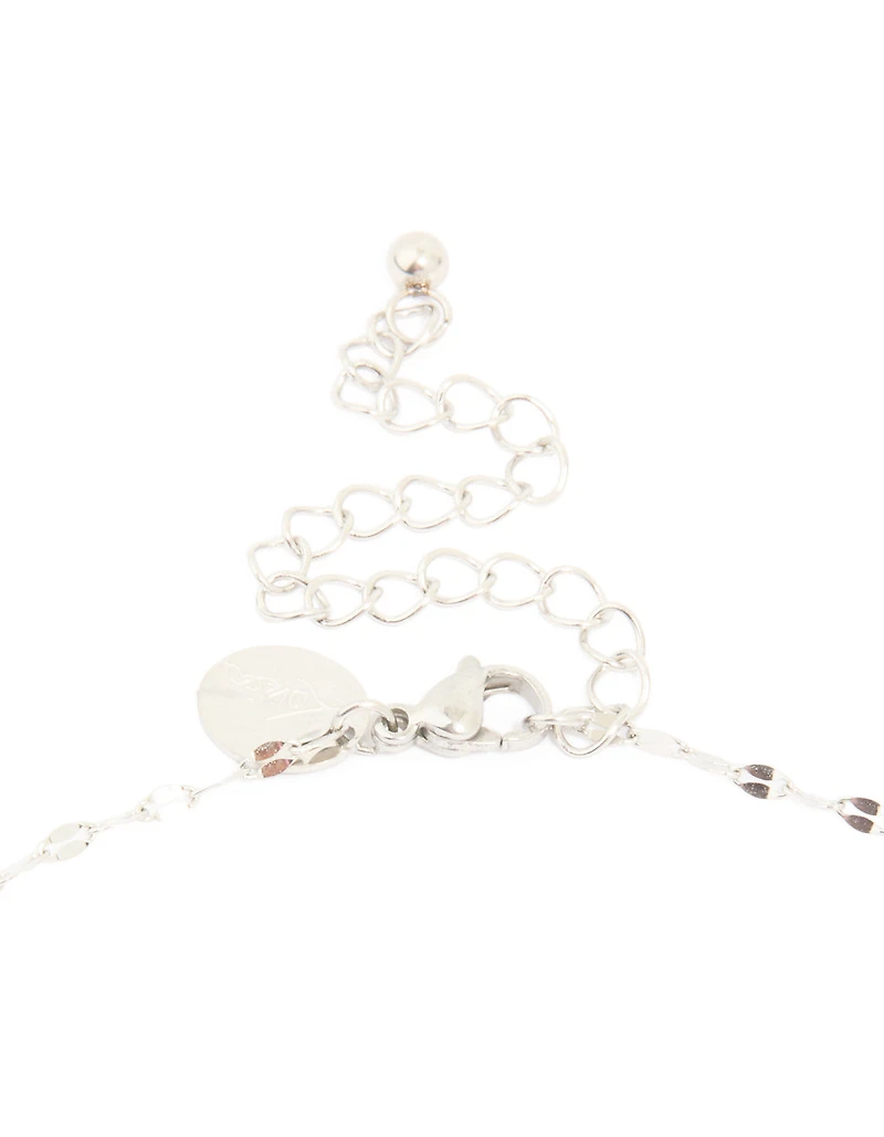 Waterproof Stainless Steel Cubic Zirconia Gothic Cross Fine Necklace